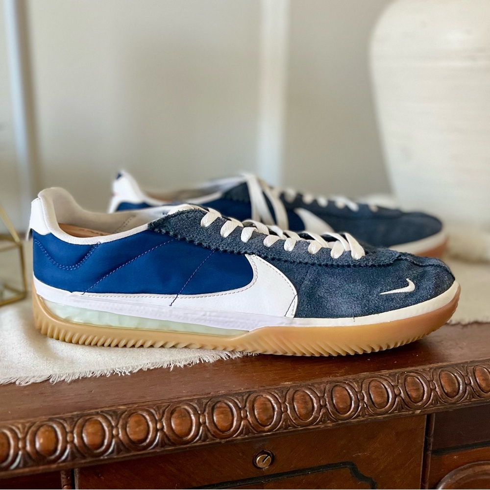 Nike MENS SB BRSB Skateboard Shoes Sneaker Suede Blue White DH9227 401 Size 13